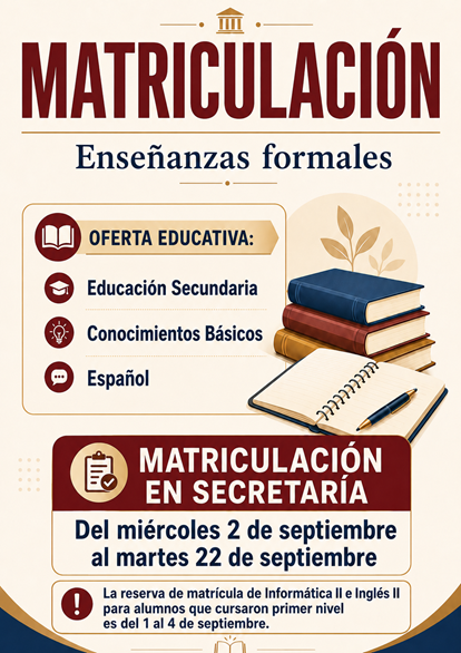 MATRICULACIÓN FORMAL 27 MATRICULACIÓN FORMAL 27