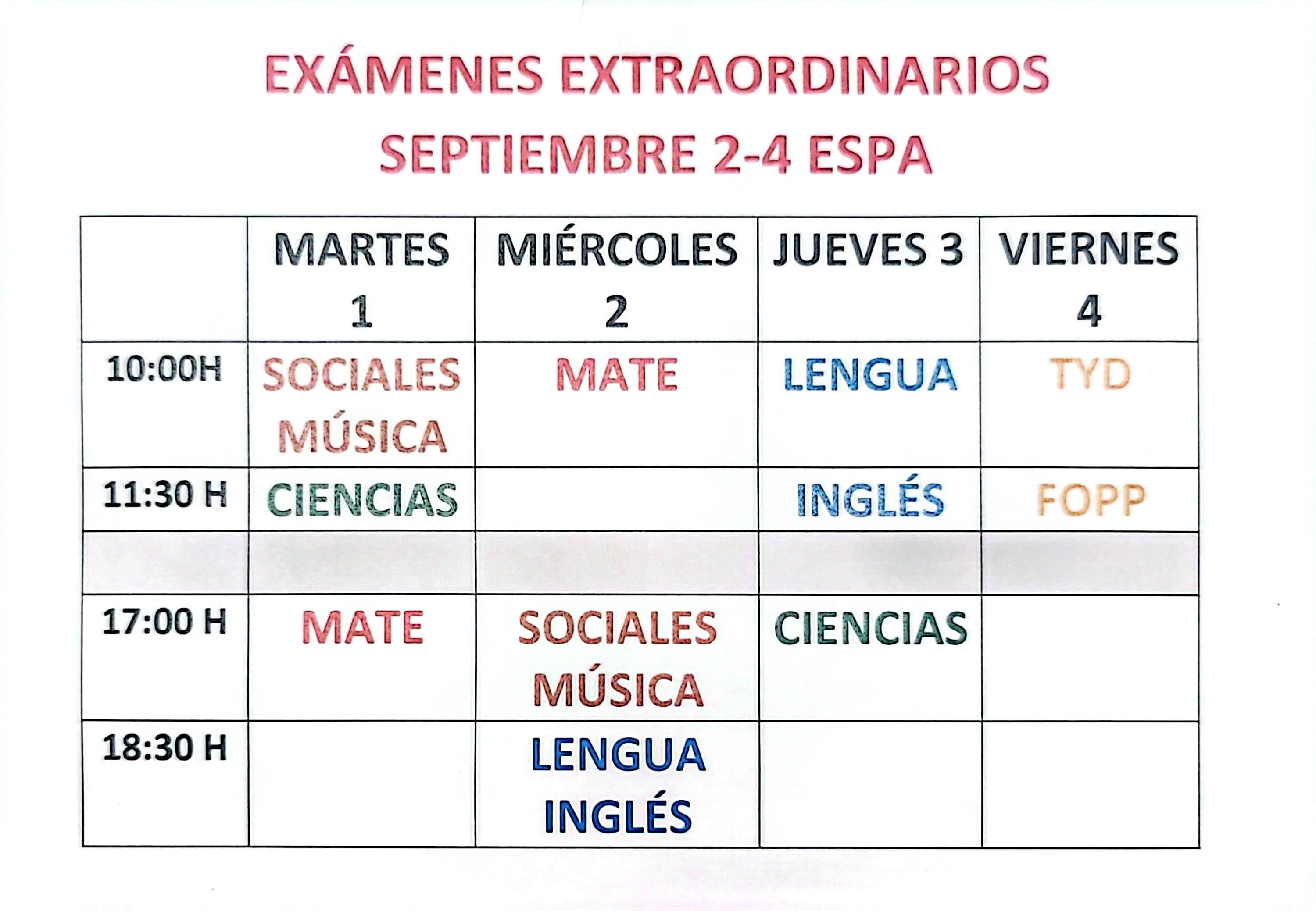 Fechas sept 26