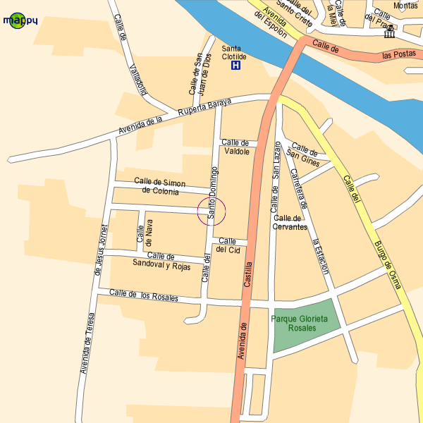 Plano de localización del centro