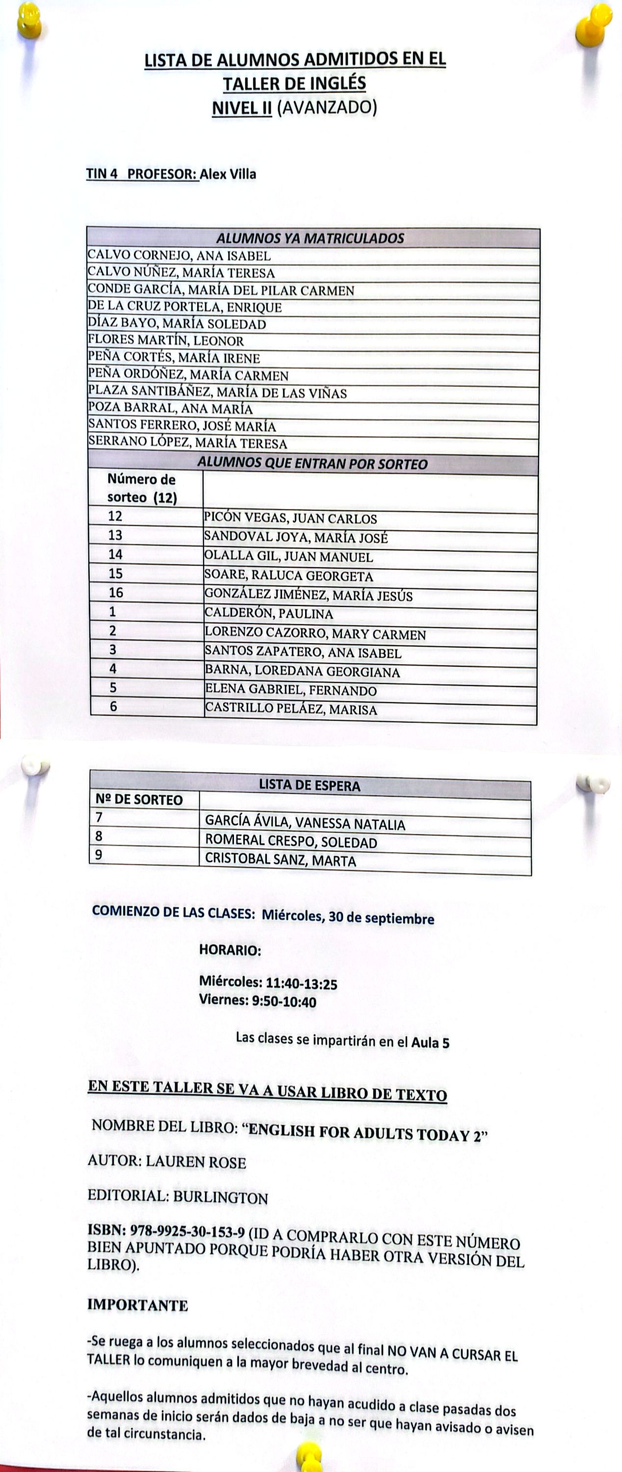 INGLÉS II