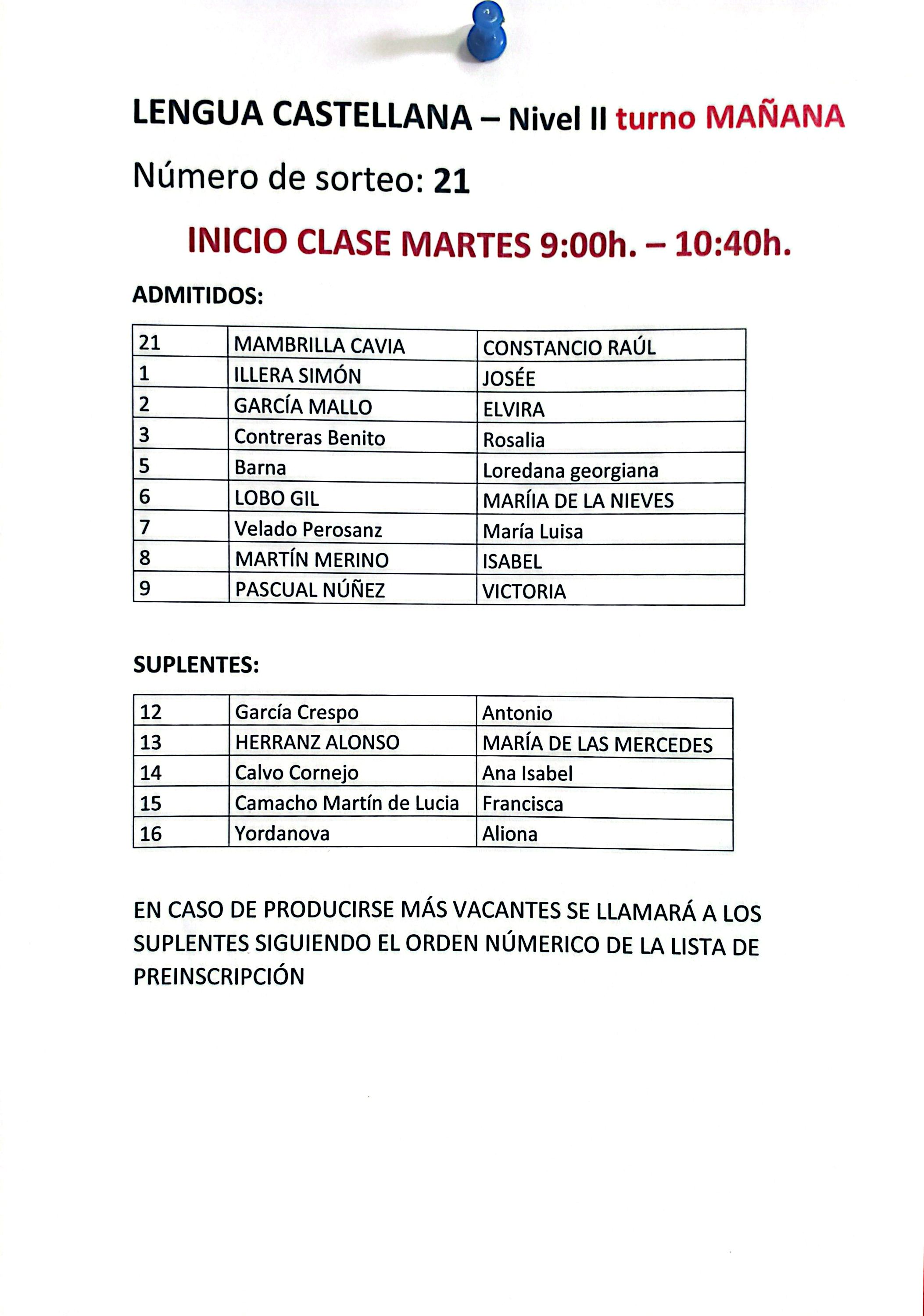 LENGUA CASTELLANA M