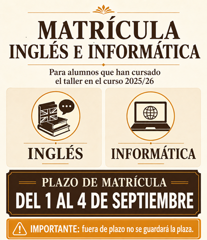 Matrícula InforInglés antiguos 27 Matrícula InforInglés antiguos 27